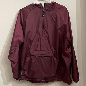 Charles river rain jacket, M, Burgundy color
